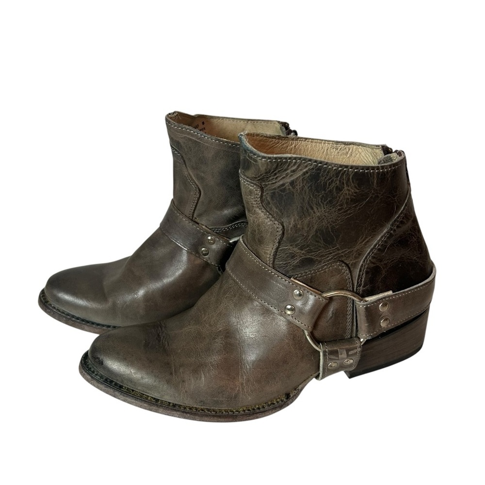 Freebird by Steven Womens Santiago Distressed Leather Harness Boots Size 8 - Picture 2 of 10